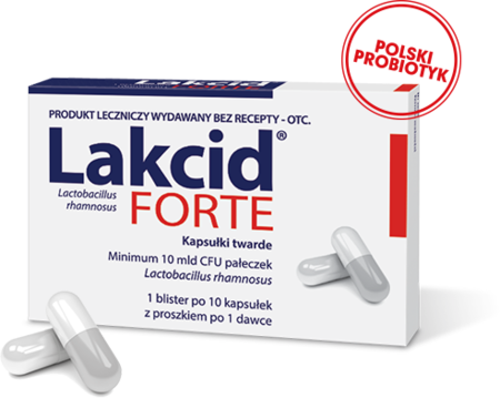 Probiotyk przy biegunce podróżnych Lakcid Forte